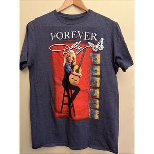 NWOT Adult Men's Size Medium Forever Dolly Parton T-Shirt Blue Graphic T shirt